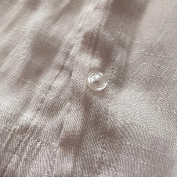 Banana Republic Size XS Sheer Lightweight White Flowy Button Up Summer - Picture 5 of 11